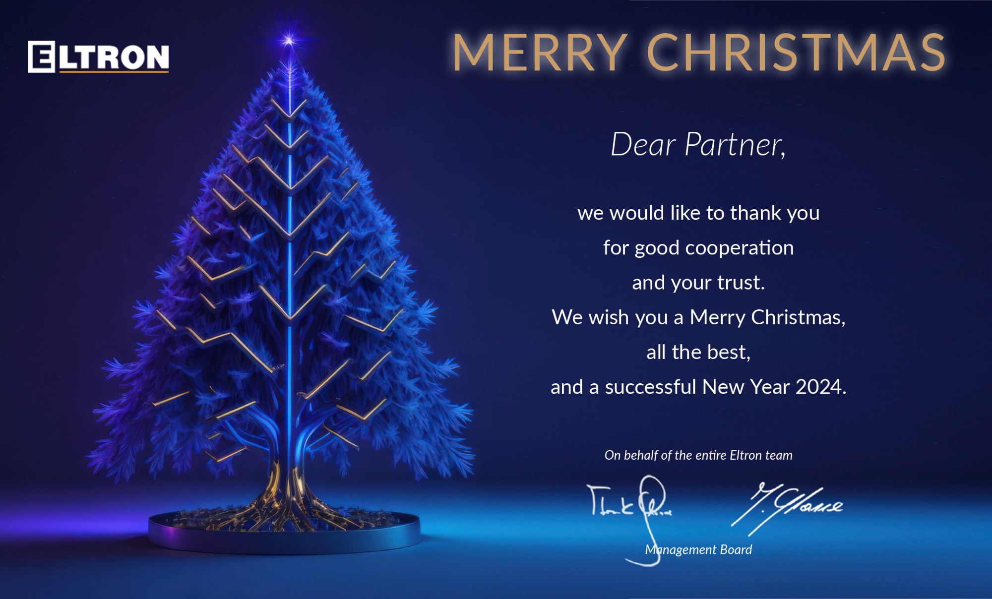 Christmas wishes from Eltron