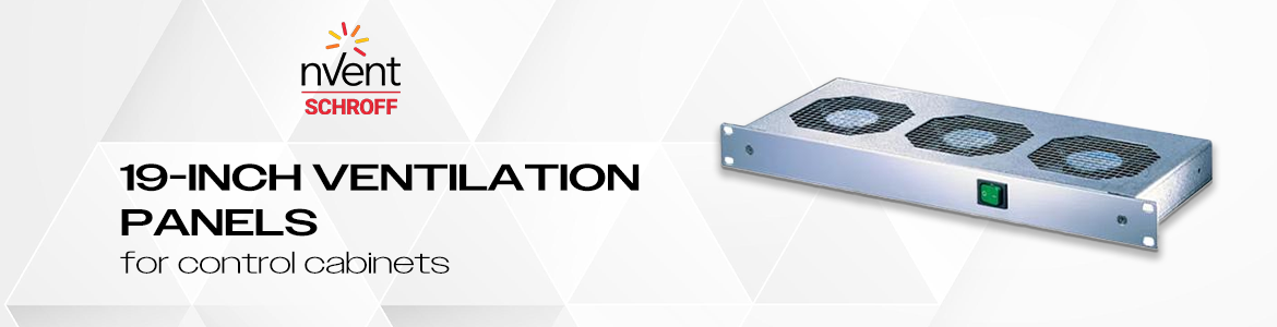 19-inch ventilation panels for control cabinets
