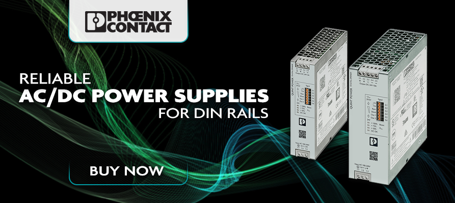 Reliable AC/DC power supplies for DIN rails
