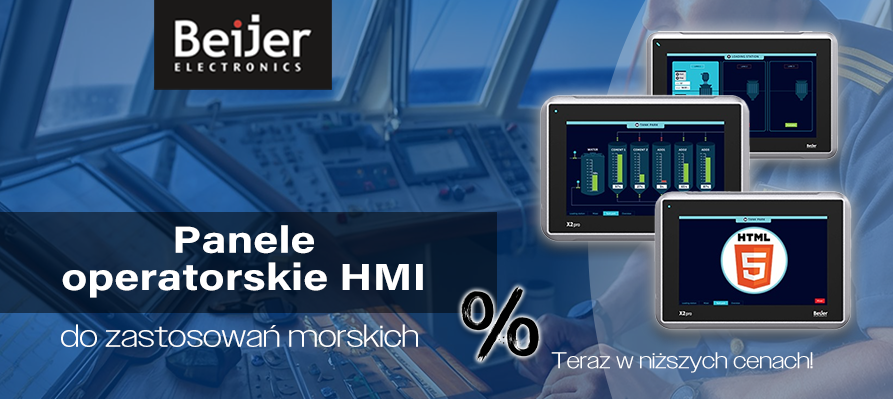 Dotykowe panele operatorskie HMI do zastosowań morskich