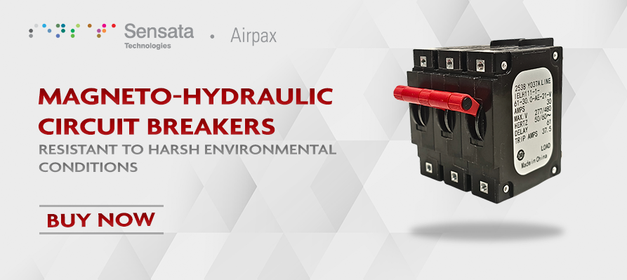 Magneto-hydraulic circuit breakers resistant to harsh environmental conditions