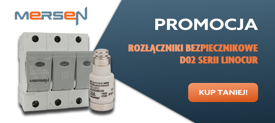 Rozłączniki bezpiecznikowe D02 serii LINOCUR