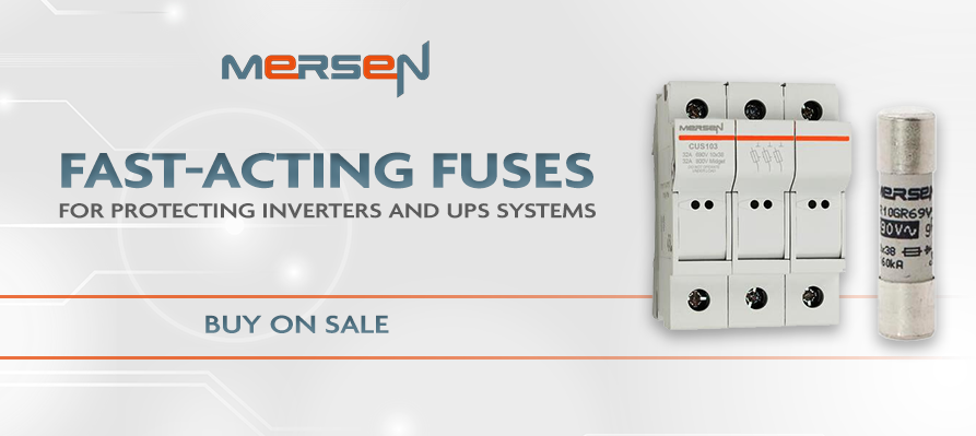Fast-acting fuses for protecting inverters and UPS systems