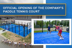 Sporting energy at ELTRON – opening of the company's padel court!