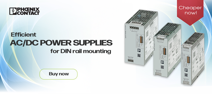 Powerful AC/DC power supply units for DIN rails