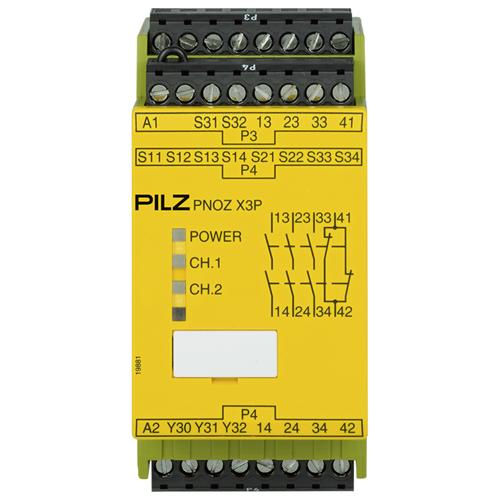 PILZ PNOZ X3P 24VDC 24VAC 3n/o 1n/c 1so