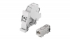 Adapter with RJ45 Cat.6A connection for DIN TH35 rail mounting